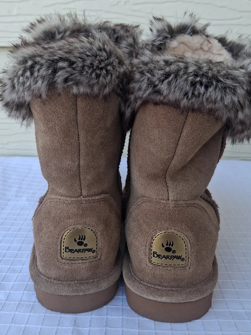 Bear Paw Women's Winter Boots, Iced Coffee, Size 7 Wool blend Lining